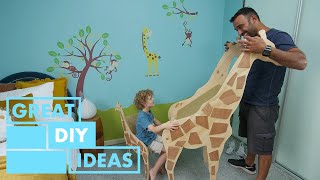 How to Make a Giraffe Desk for Kids  DIY  Great Home Ideas [upl. by Llerraf9]