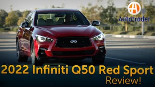 2022 Infiniti Q50 Red Sport Review [upl. by Ramsey]