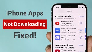 FIXED  Apps Not Downloading in iPhone [upl. by Kipp977]