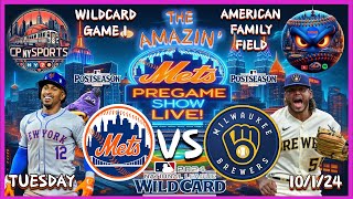 Mets PreGame Show  Mets vs Brewers Wild Card Game 1  MLB Playoffs  MLB PostSeason  Mets Talk [upl. by Neeneg]