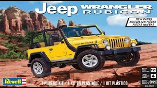 Jeep Wrangler Rubicon 125 Scale Revell 854501 Model Kit Build amp Review [upl. by Rola]