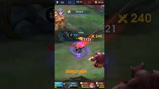 Dyrroth Vs global player max damaged mobilelegends shorts gaming [upl. by Bertram553]