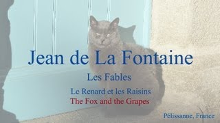 French Fable  Le Renard et les Raisins by Jean de La Fontaine  Slow Reading [upl. by Aleyam]