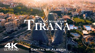 TIRANA 🇦🇱 Drone Aerial 4K  The Capital of Albania Shqipëria tirana [upl. by Aryahay]