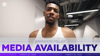 Hornets vs Cavaliers Brandon Miller Postgame Media Availability  3252024 [upl. by Iran]