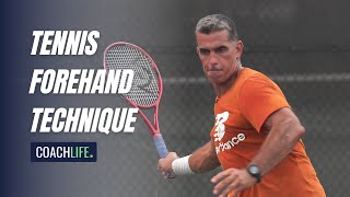 Tennis Forehand Technique NonDominant Hand Focus with Legendary Coach [upl. by Vez]