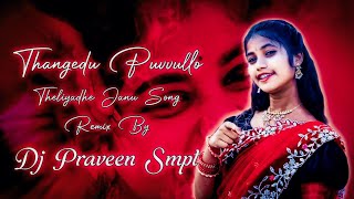 THANGEDU PUVVULLO THELIYADHE JANU 2K24 FOLK SONG MIX DJ PRAVEEN SMPT [upl. by Sanalda]