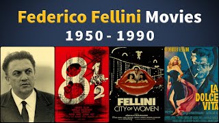 Federico Fellini Movies 19501990  Filmography [upl. by Konyn950]