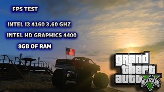 GTA 5  Intel i3 4160 360GHz 8GB RAM Intel HD Graphics 4400 [upl. by Ulane]