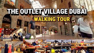 4K The Dubai Outlet Village Shopping Destination  Big Discount for Branded Items  Walking Tour🇦🇪 [upl. by Mann]