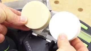 Festool CONTURO Edge Bander Installing glue pucks [upl. by Eelak]