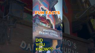 DISNEYLAND PINOCCHIO’S DARING JOURNEY FUN FACTS shorts disney disneyland [upl. by Attey]