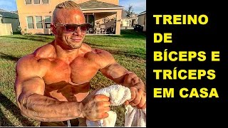 TREINO DE BÍCEPS E TRÍCEPS EM CASA [upl. by Sadoff]