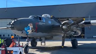 B25 Bomber to join Lancaster for Remembrance Day flight [upl. by Davidde]