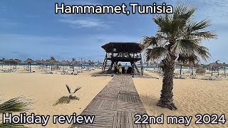 Family hotel review Splashworld venus beach All inclusive holiday in Tunisia Hammamet May 2024 [upl. by Nnaaras856]