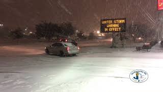 Winter Snow Storm in Jacksonville NC  January 34 2018 [upl. by Lokin470]