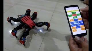 Simple NodeMCU AP Hexapod Demo [upl. by Edan402]