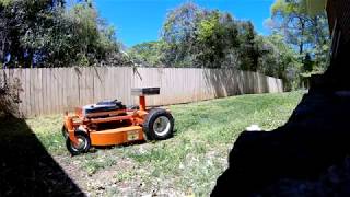 My Evatech GOAT Hybrid 22 mowing the lawn [upl. by Repard]