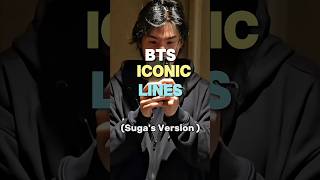 Sugas Iconic lines bts suga btsarmy btsedits shortfeed shorts fyp [upl. by Etaner]