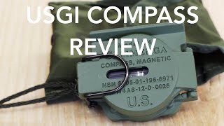 Lensatic Compass Review USGI Issued Compass Military compass [upl. by Neeloc]