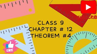 Class9chapter12theorem4the right bisector of the angle of triangle is equidistance from its arms [upl. by Aniretake926]