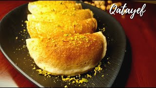 Qatayef  Qatayef Arabic sweet Qatayef with cream Qatayef dough recipe in tamil Ramzan spl  Ep04 [upl. by Naanac]