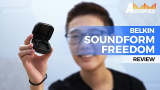 Belkin Soundform Freedom Review AirPods Alternative For Apple Users MIC TEST [upl. by Eleirbag183]