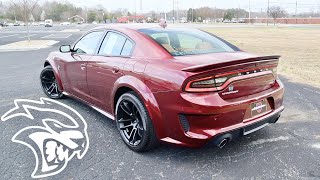 NEW Dodge Charger SRT Hellcat Widebody POV  Start Up Exhaust Walkaround Test Drive and Review [upl. by Trillby]