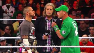 Bret Hart punches CM Punk Raw Sept 10 2012 [upl. by Noiram]