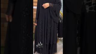 Georgette Abaya with embroidery with 2 meter georgette shawl  abayahijabstylefashionmuslim [upl. by Ysak]