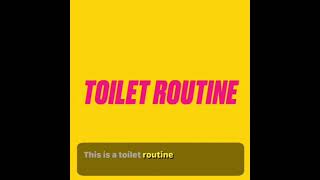 Toilet Routine Social Story [upl. by Hubsher604]