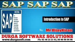 SAP  Introduction to SAP [upl. by Ecidnak]