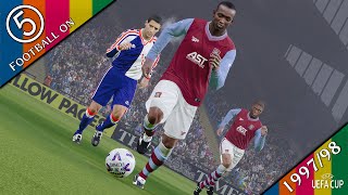 Aston Villa v Athletic Bilbao 2nd Leg  UEFA Cup 9798  Football on 5 PES 2021 [upl. by Lanford904]