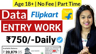 Data Entry Work From Home Fresher Students amp Housewife  Daily Earning  No Investment [upl. by Eiramasil679]