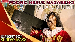 LIVE Quiapo Church Online Mass  18 August 2024 20th Sunday in Ordinary Time Hesus Nazareno [upl. by Tullus]