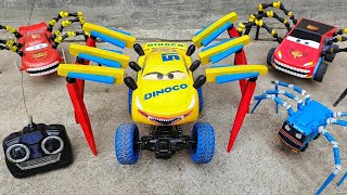 Upgrade RC Lightning McQueen Eater RC Dinoco Eater Spider Tayo Bus Eater McQueen Cars Eater [upl. by Manoff]