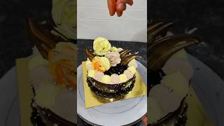 bakery chocolate forest cake decoration ideas chocolatecake cake youtubeshorts shorts videos [upl. by Bevin]