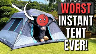 Ozark Trail Dark Rest Instant Cabin 6 Tent Review 27 Tests [upl. by Eyllek]