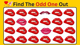 Valentine Day Specials Quiz Find The Odd One Out  find the odd emoji hard [upl. by Tracie]