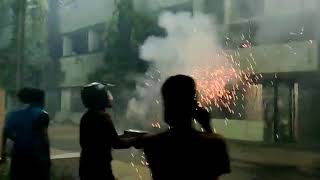 VIMSAR Hostel students firing rocket crackers on hostel  viral video [upl. by Euqirdor821]