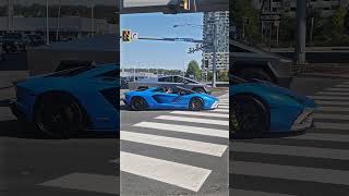 Lamborghini vs Cybertruck🔥 car lamborghini shortsvideo shortvideo shorts tesla cybertruck [upl. by Aneertak30]