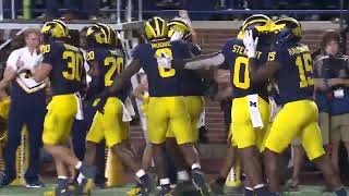 Will Johnson sealed Michigan’s win with an 86yard interception return for a TD [upl. by Eiderf]