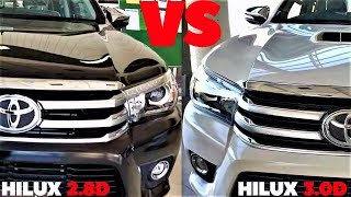 2018 TOYOTA HILUX 30D VS 28D  EXTERIOR INTERIOR COMPARISON REVIEW IN PAKISTAN [upl. by Ellenaej]