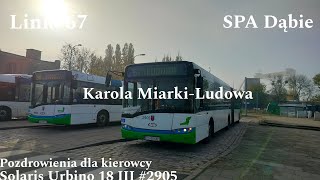 Szczecin Linia 67 Karola MiarkiLudowa Solaris Urbino 18 III 2905 [upl. by Pedroza223]