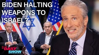 Biden Halts Weapons to Israel amp Trump Trial Coverage Hits New Lows  The Daily Show [upl. by Weikert]