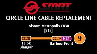 CCL Cable Replacement SMRT C830 818 Telok Blangah → HarbourFront » HarbourFront [upl. by Einaffit]