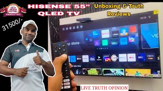 HISENSE  55 inch 4k QLED TV UNBOXING and honest reviews [upl. by Polivy202]