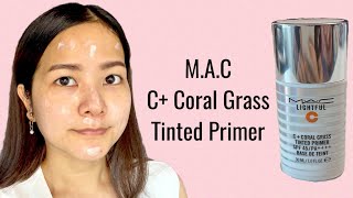 MAC C Coral Grass Tinted Primer Swatch  Review [upl. by Abrams464]