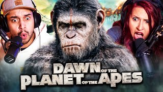 DAWN OF THE PLANET OF THE APES 2014 MOVIE REACTION  FIRST TIME WATCHING  REVIEW [upl. by Meeker]