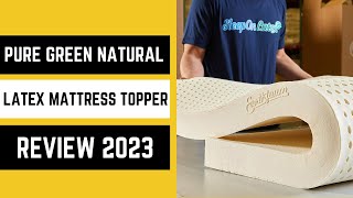 pure green natural latex mattress topper reviews 2023 [upl. by Allimrac]